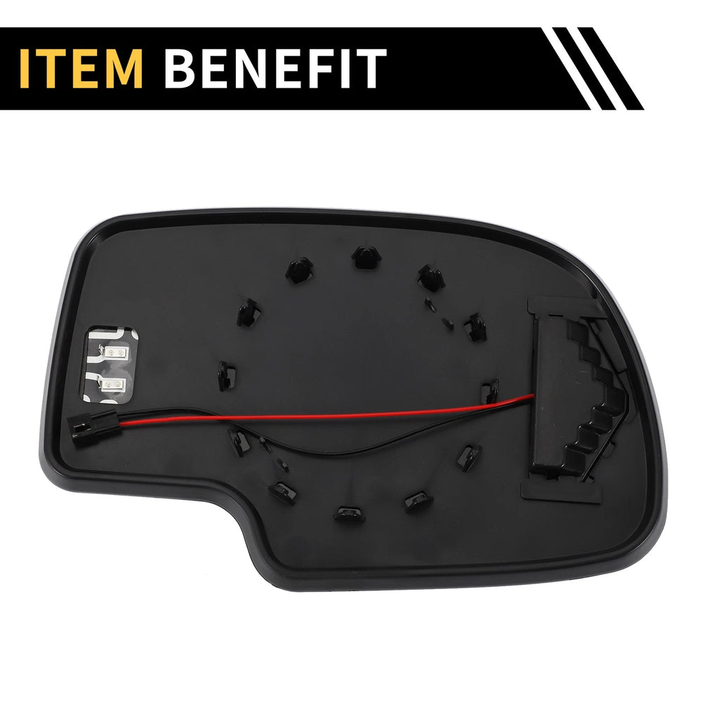 Heated Mirror Glass for Chevrolet Silverado 1500 2500 3500 (2007–2018)