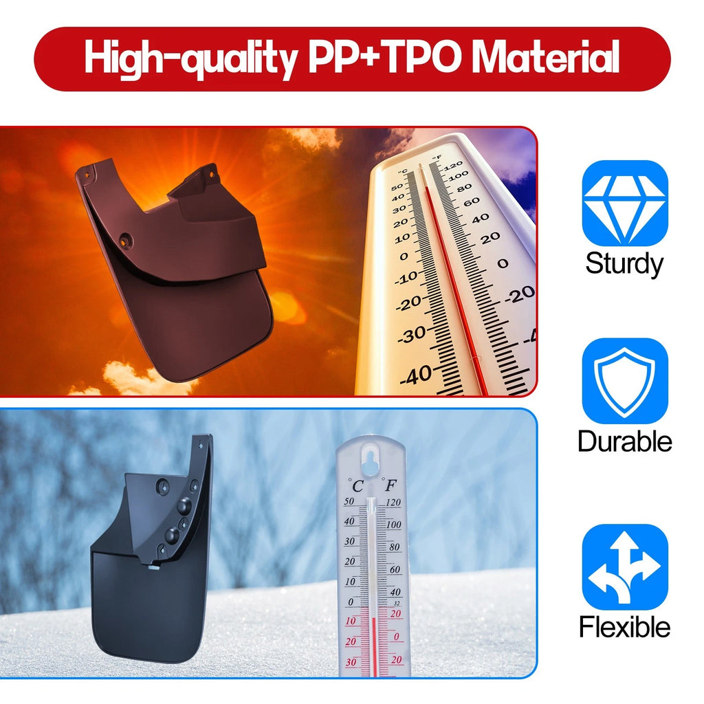 Splash Guards Mud Flaps Full Set for Toyota Tundra (2007-2021)