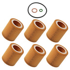 Set of 6 Engine Oil Filters for BMW 328i (2007–2012) 57327