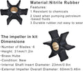Water Pump Impeller Kit 5001595 for Johnson Evinrude Outboard (75-250 HP)