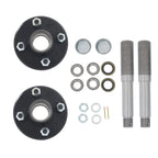 Set of 2 Straight Spindles & Bearings for 4-Bolt Hub Assembly