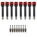 Set of 8 Ignition Coils & Iridium Spark Plugs for Audi A8 Quattro Q7 S5 (2003–2019)