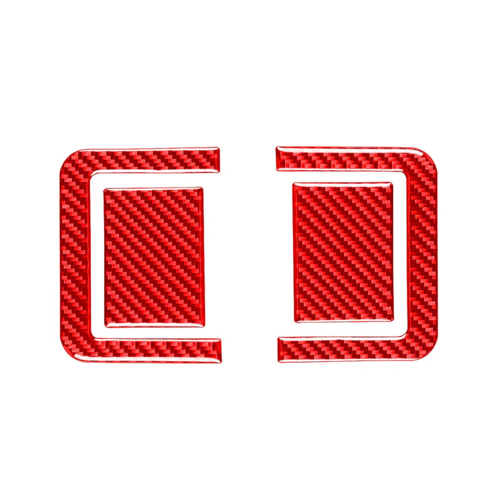 4Pcs Carbon Fiber Rear Seat Adjustment Panel Cover for Toyota Tundra (14-21)
