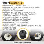 Set of 4 Wheel Center Hub Caps for Suzuki Quadrunner 250 (1985–1995)
