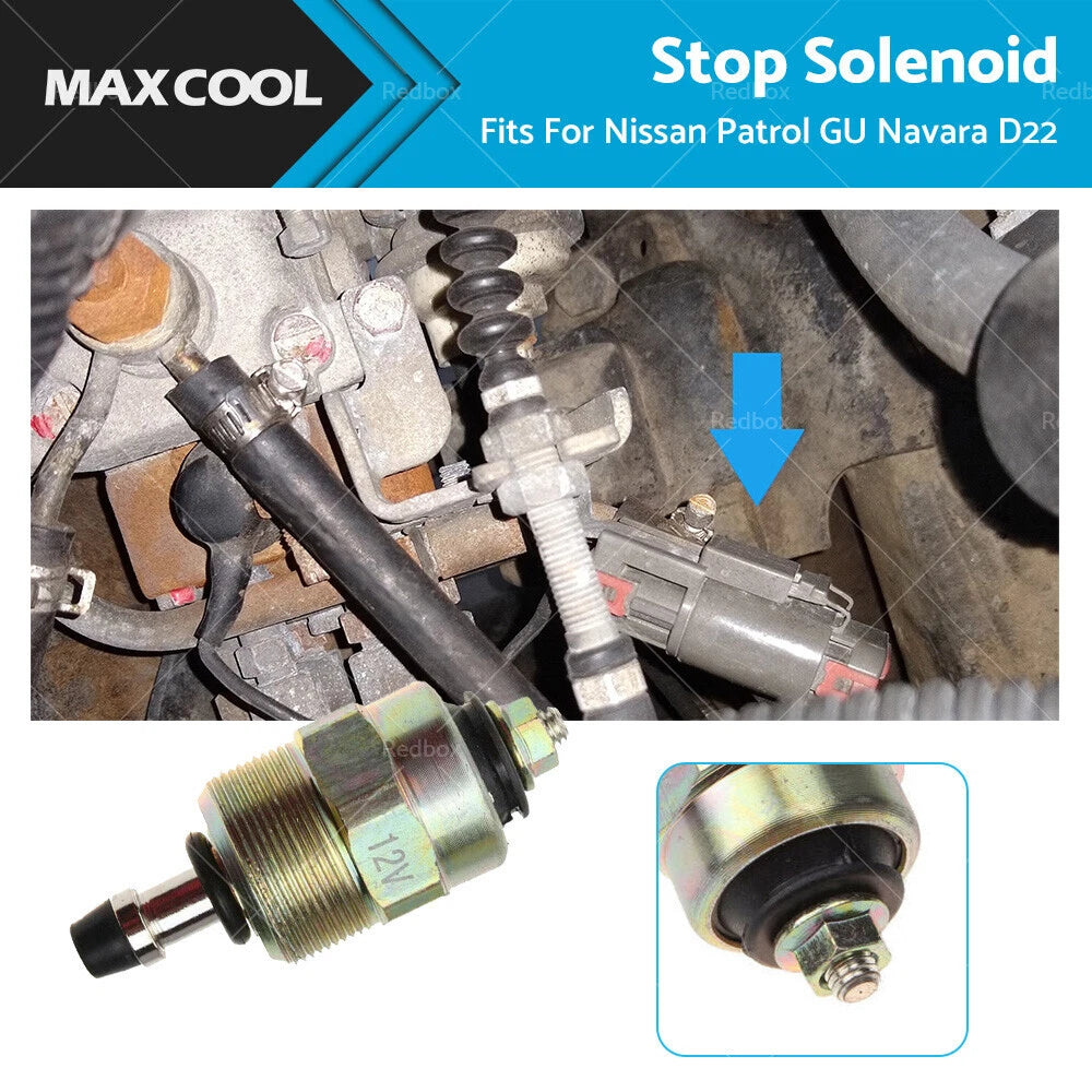 12v Stop Solenoid for Nissan Patrol GQ GU, Navara D22 (146650-0720)