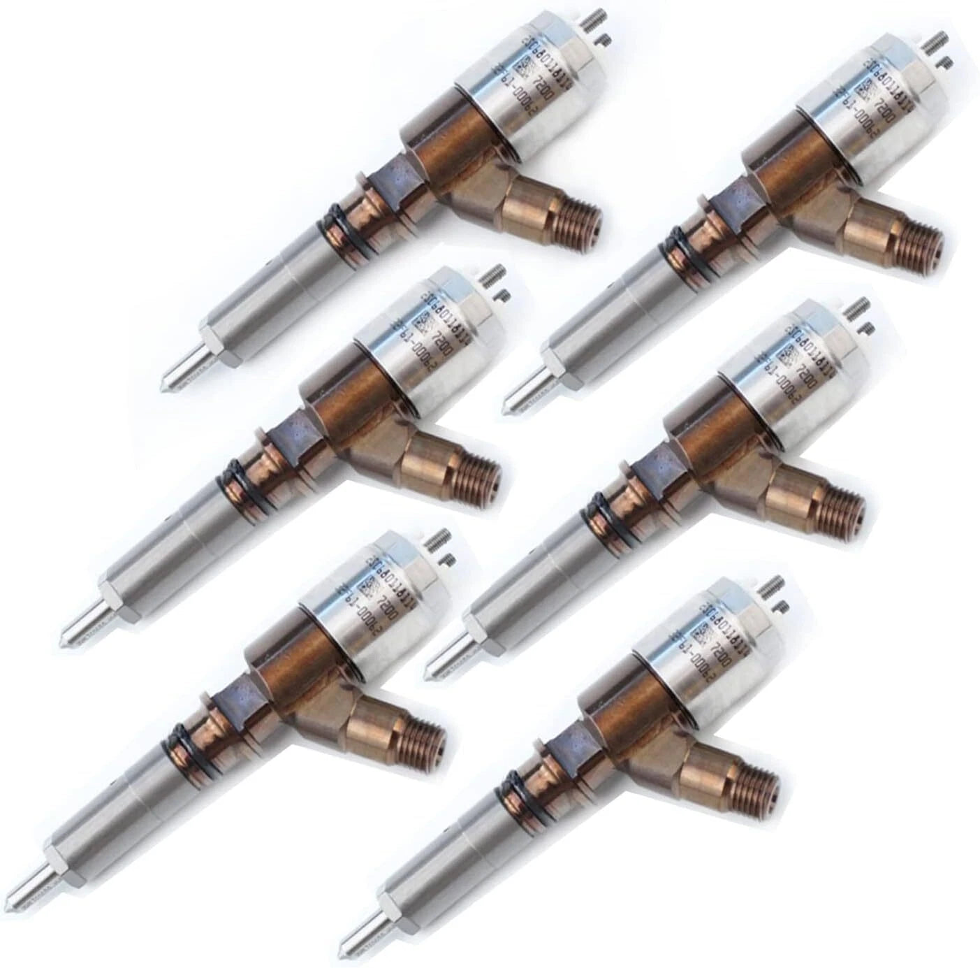 6PCS Fuel Injector for Caterpillar Excavator 320D 320DL 312D 312DL (2005–2018)