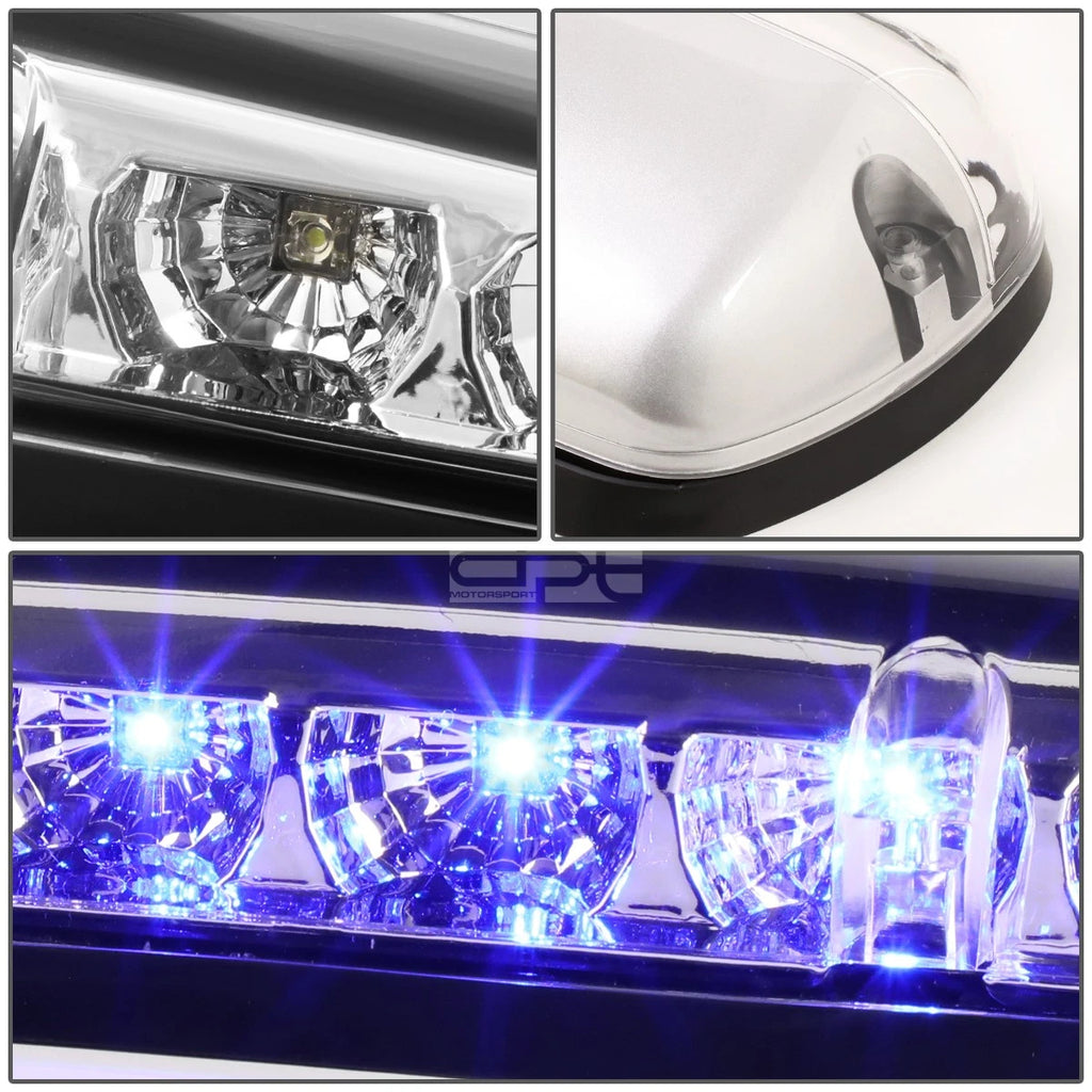 3Pcs Blue LED Cab Roof Running Light for Silverado Sierra (2002–2007)