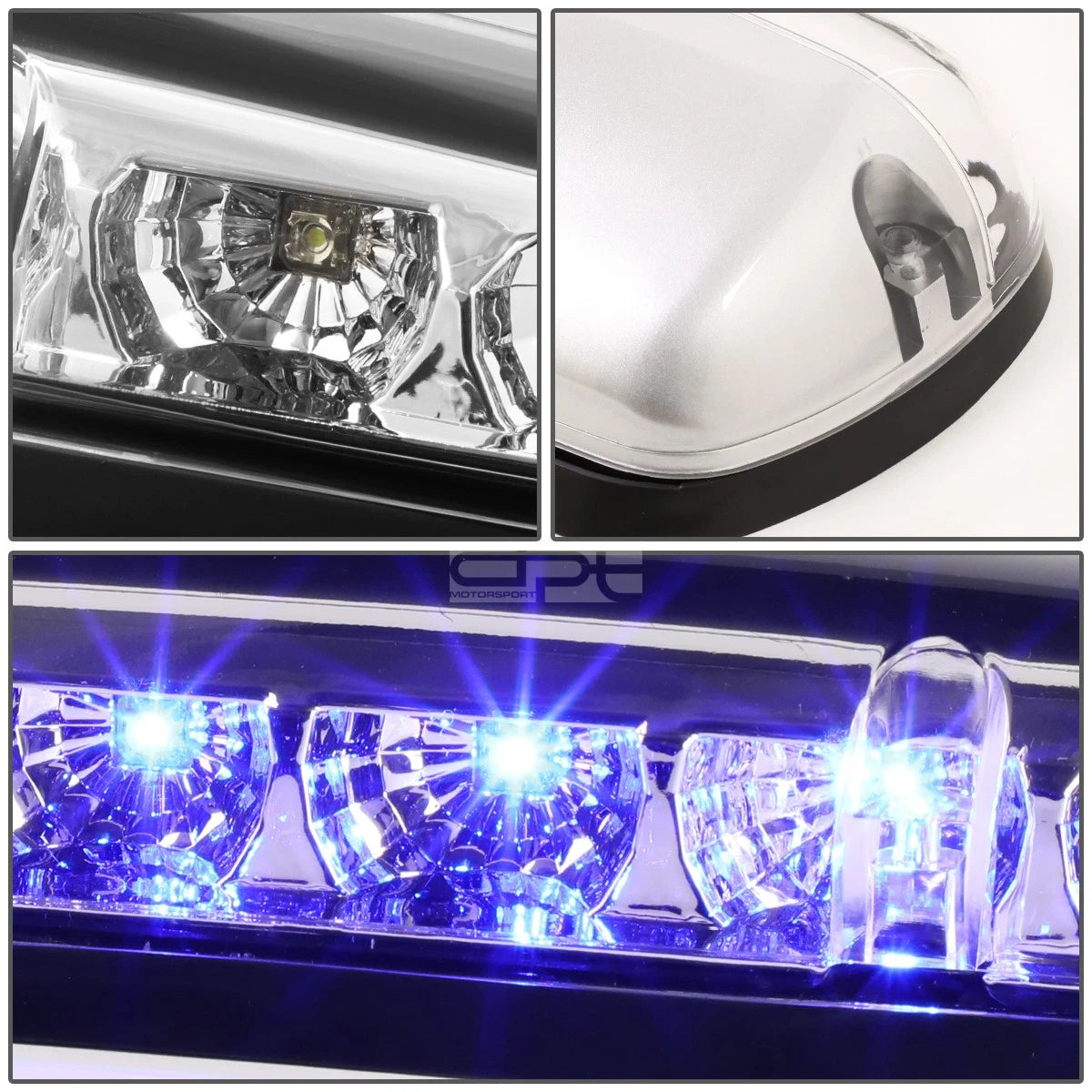 3Pcs Blue LED Cab Roof Running Light for Silverado Sierra (2002–2007)