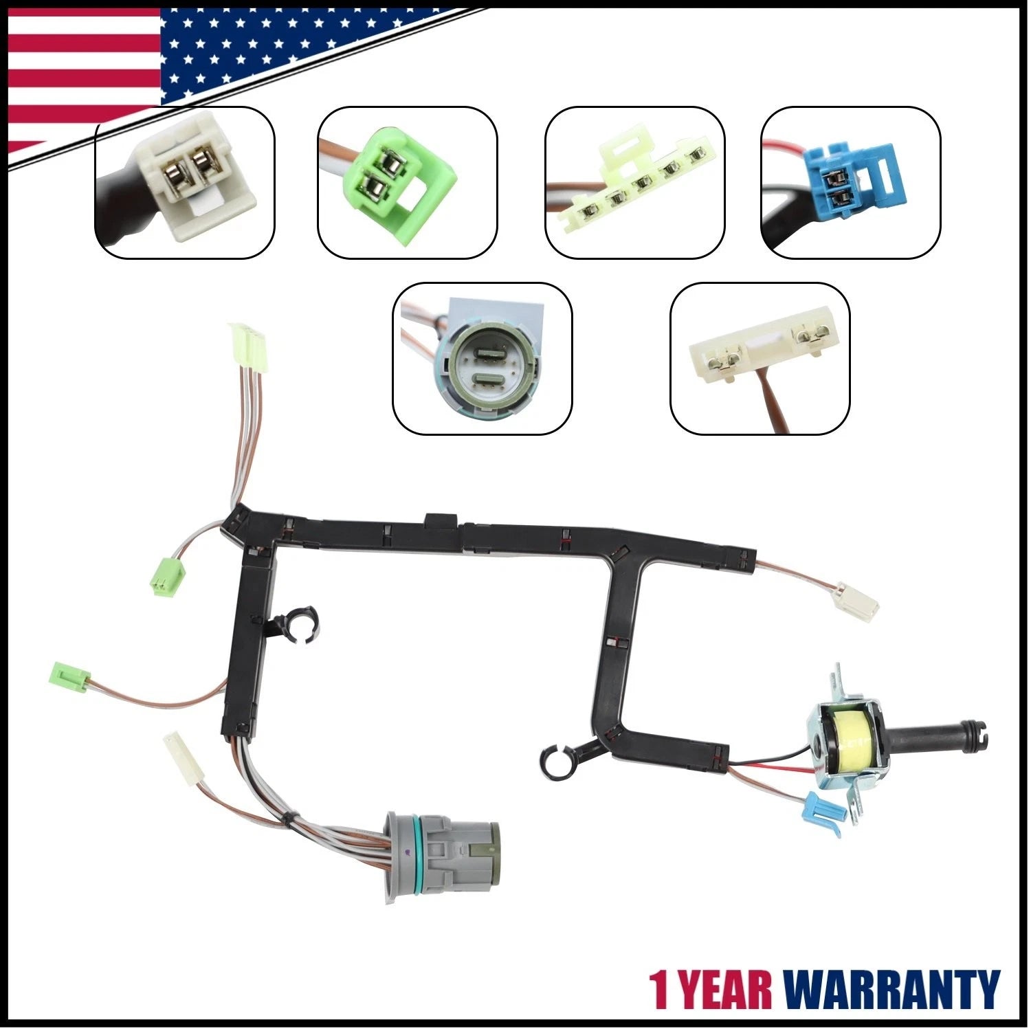 4L60E Internal Wire Harness with Anti-bleed Lock-up Solenoid for Chevrolet (2003–2007)