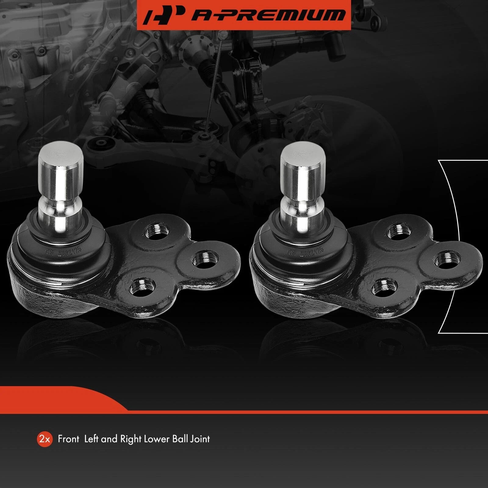 2x Front Lower Ball Joints for Chevy Cobalt HHR Pontiac G5 (2005–2010)
