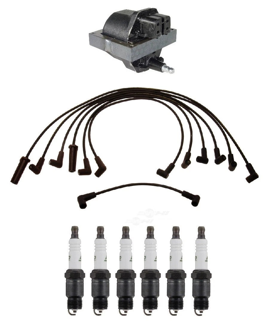 Ignition Wires & Spark Plugs Kit for Chevy GMC K1500 K2500 (1996–2002)