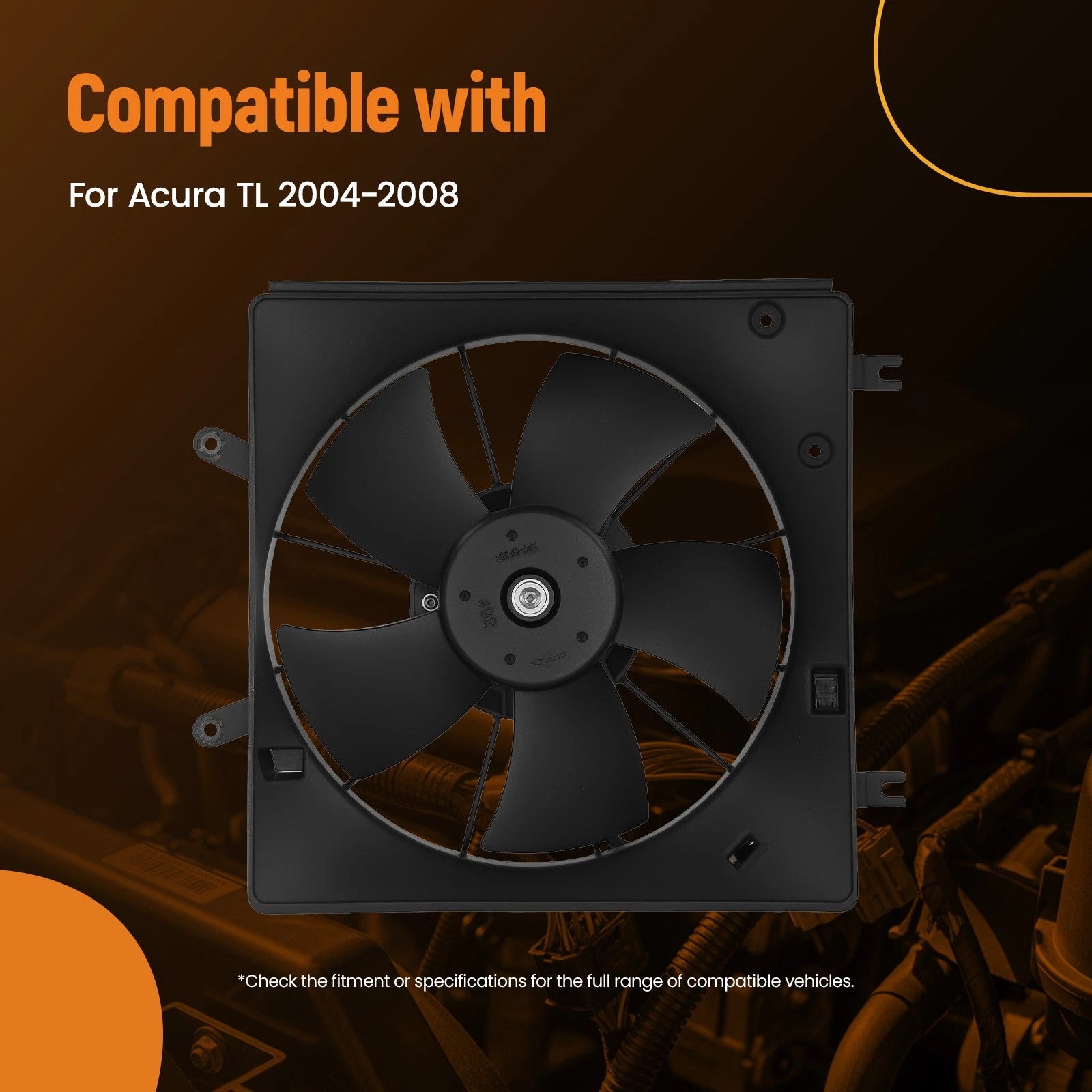 Engine Cooling Fan Assembly for Acura TL (2004–2008)