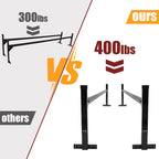 400lbs Roof Ladder Rack for Enclosed Trailer Cargo Vans (5.5'-8.8')