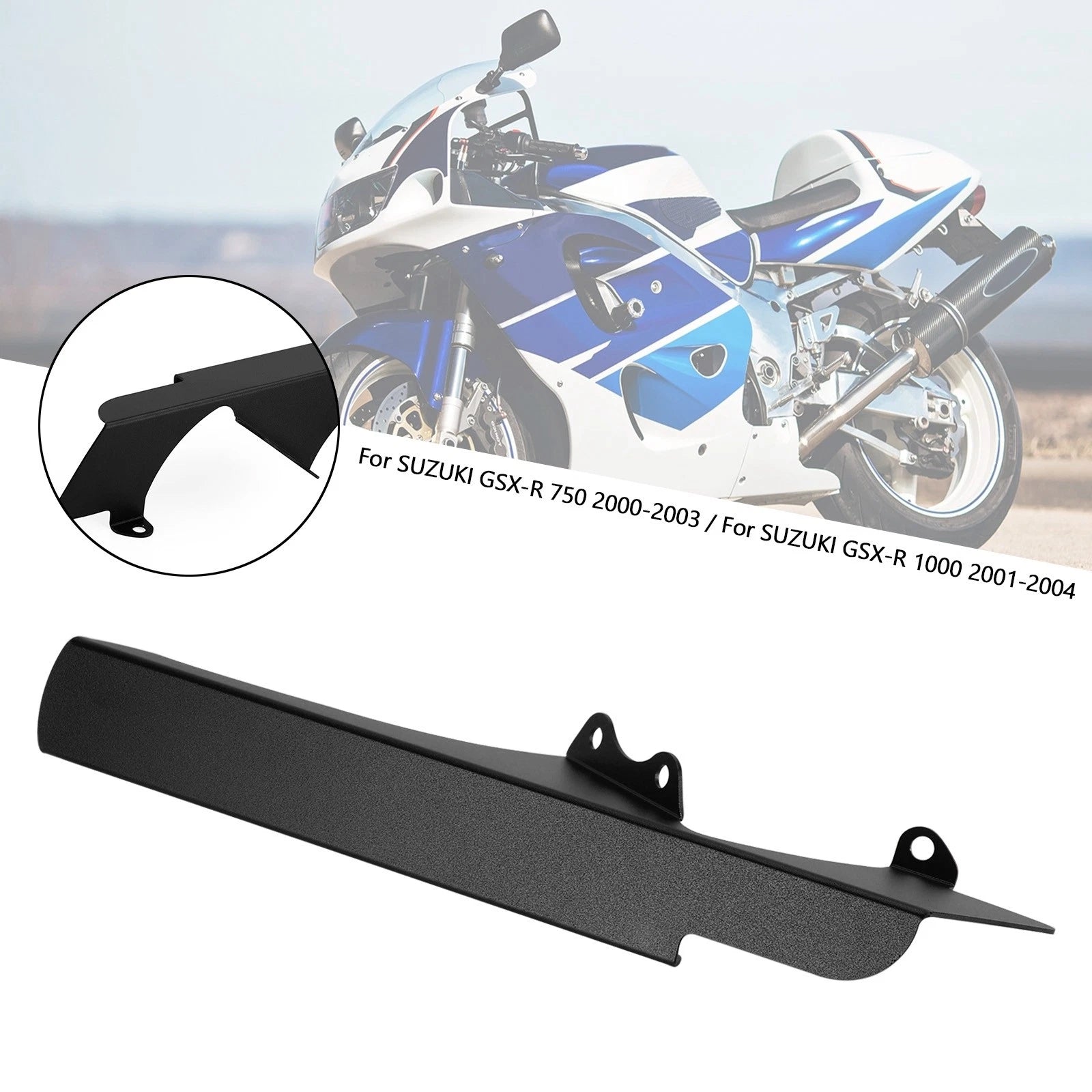 Sprocket Chain Guard Cover for Suzuki GSX-R 1000 GSX-R 750 (2000–2003) Black