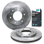 Slotted Dimpled Disc Brake Rotors + Pads for Triton MQ (2007 - 2018)