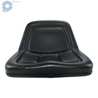 Universal TM333BL Replacement Black High-Back Lawn Mower Tractor Seat