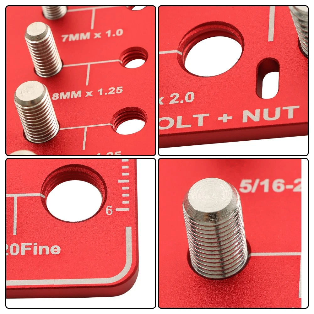 28 Nut and Bolt Thread Checker for Metric and Standard Specifications