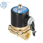 Electric Solenoid Valve for Water Air Gas (12V DC, 1/2" NPT)