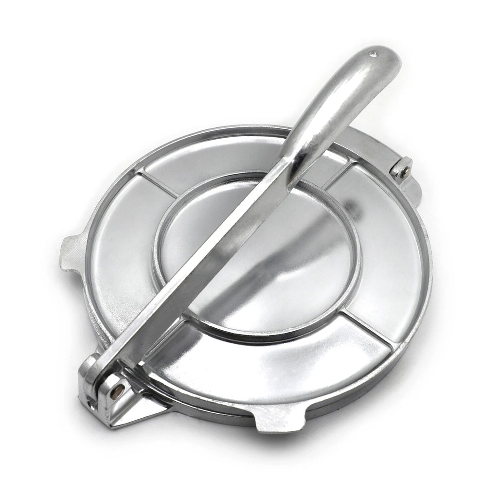 Aluminum Tortilla Press 6" for Tortillas (10" Handle)