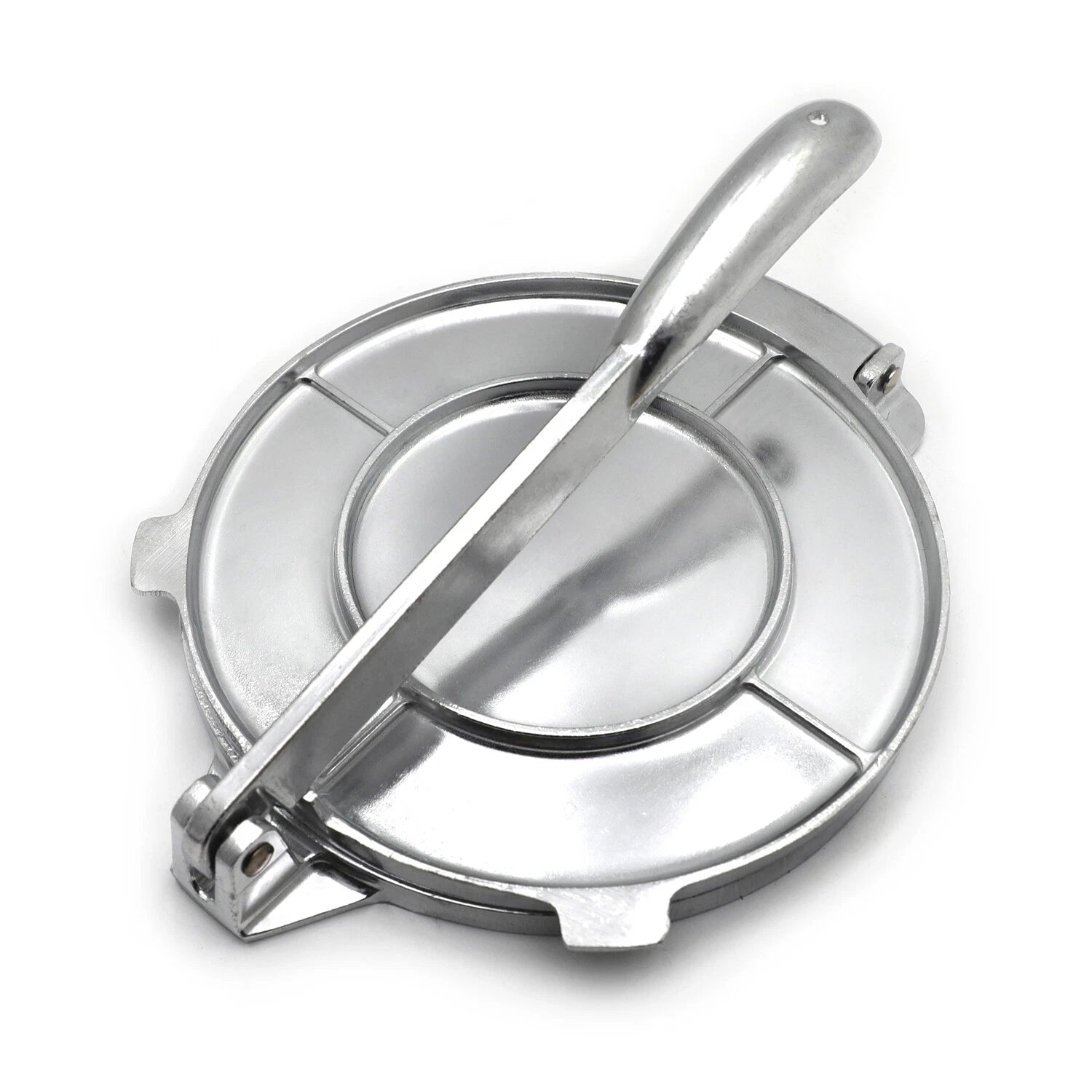 Aluminum Tortilla Press 6" for Tortillas (10" Handle)
