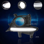 Front Bumper Fog Light Bezel Cover for Highlander XU50 (2014–2016) W/LED DRL