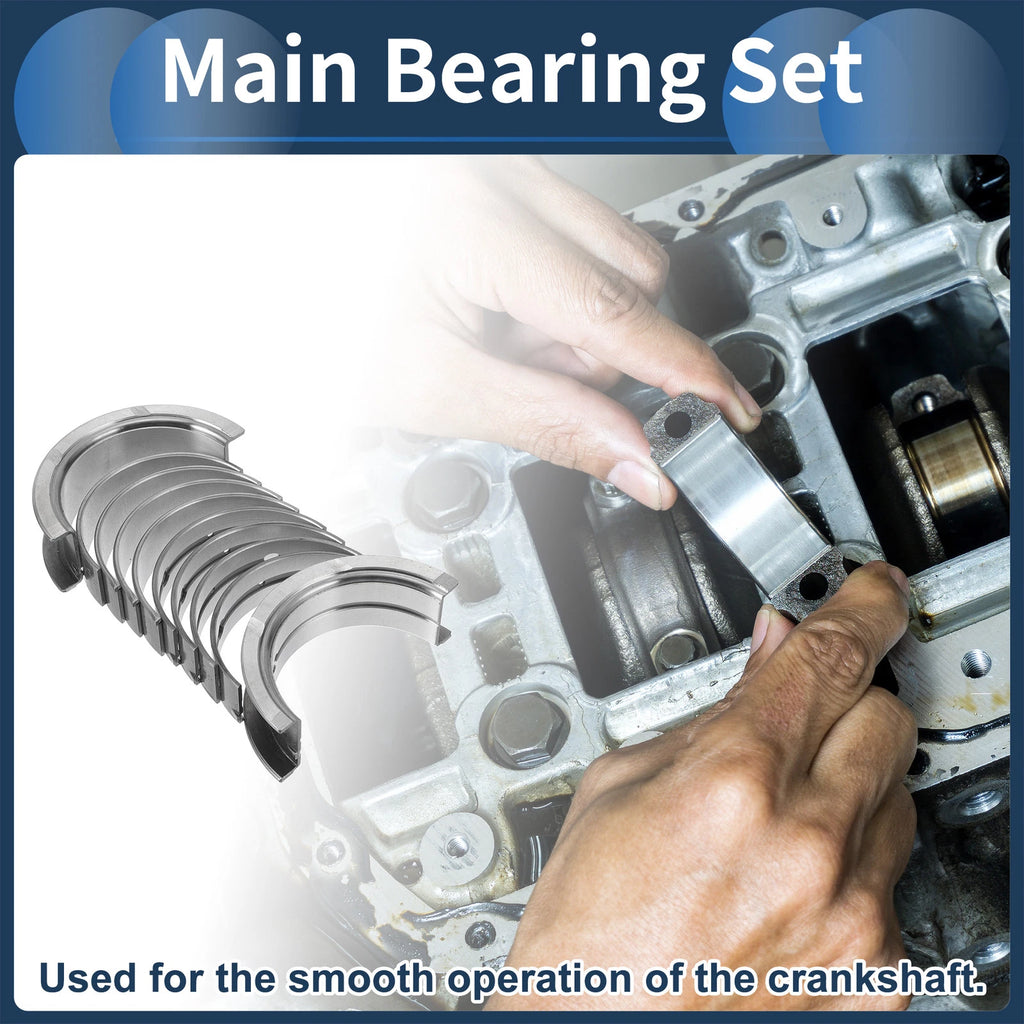 Main Bearing Set No. 1220740F00 for Nissan Frontier (1998–2004) 10 Pcs