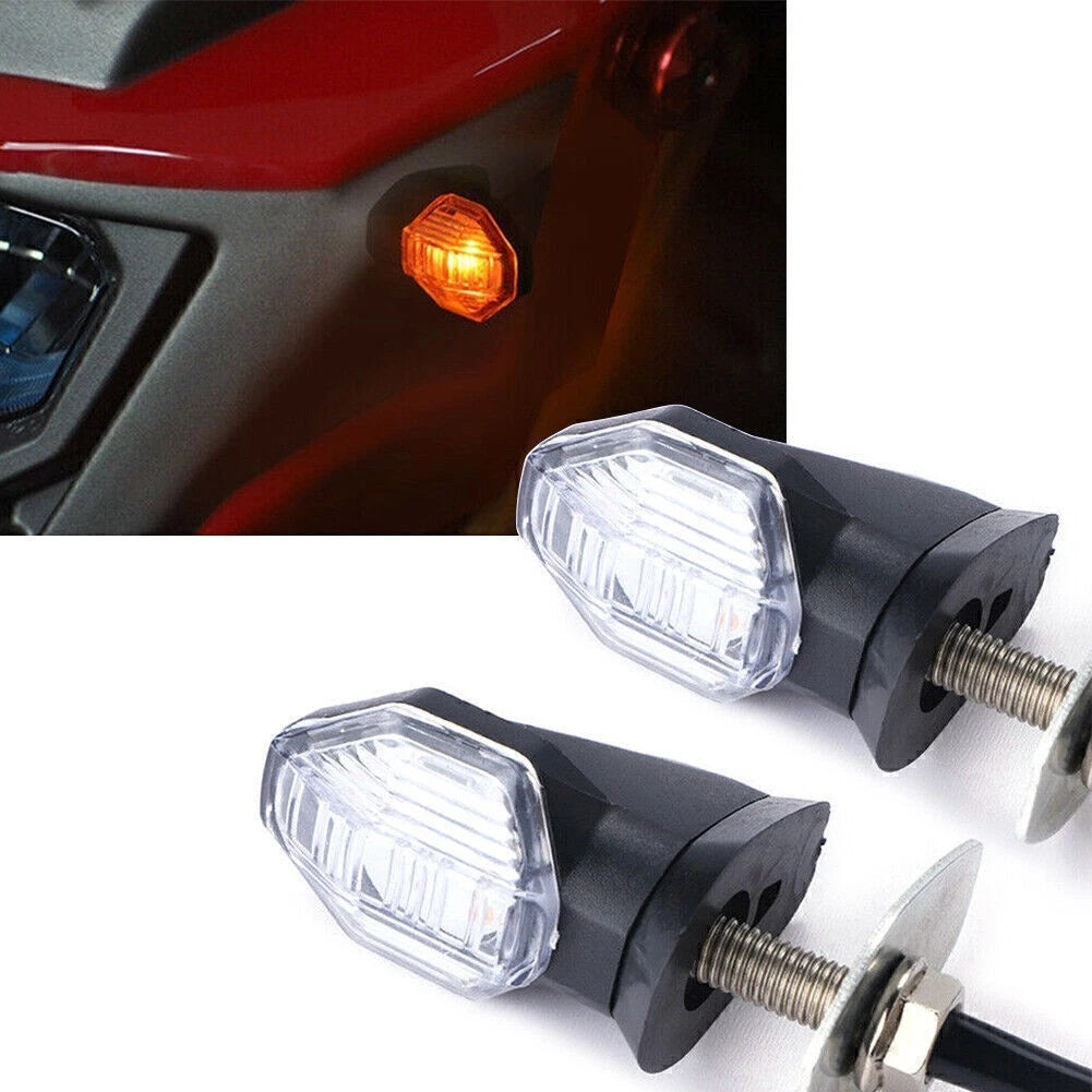 2X LED Turn Signal Lights for Universal Motorcycle (12V)