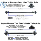 3.5K Electric Brake Trailer Axle 5 Lug for Various Models (61"-95")