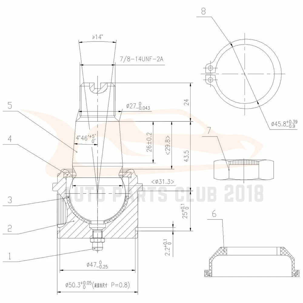 Ball Joint Stabilizer Bar Link for Ford F-250 F-350 Super Duty (2005–2007)