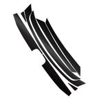 8 Pcs Front Hood Grille Bumper Trim Stickers for Honda Civic (2016-2020)