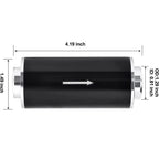 Inline Fuel Filter for Universal Applications (100 Micron, Cleanable)