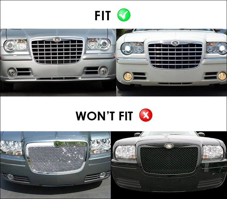 Black Mesh Grill for Chrysler 300C (2005-2010)