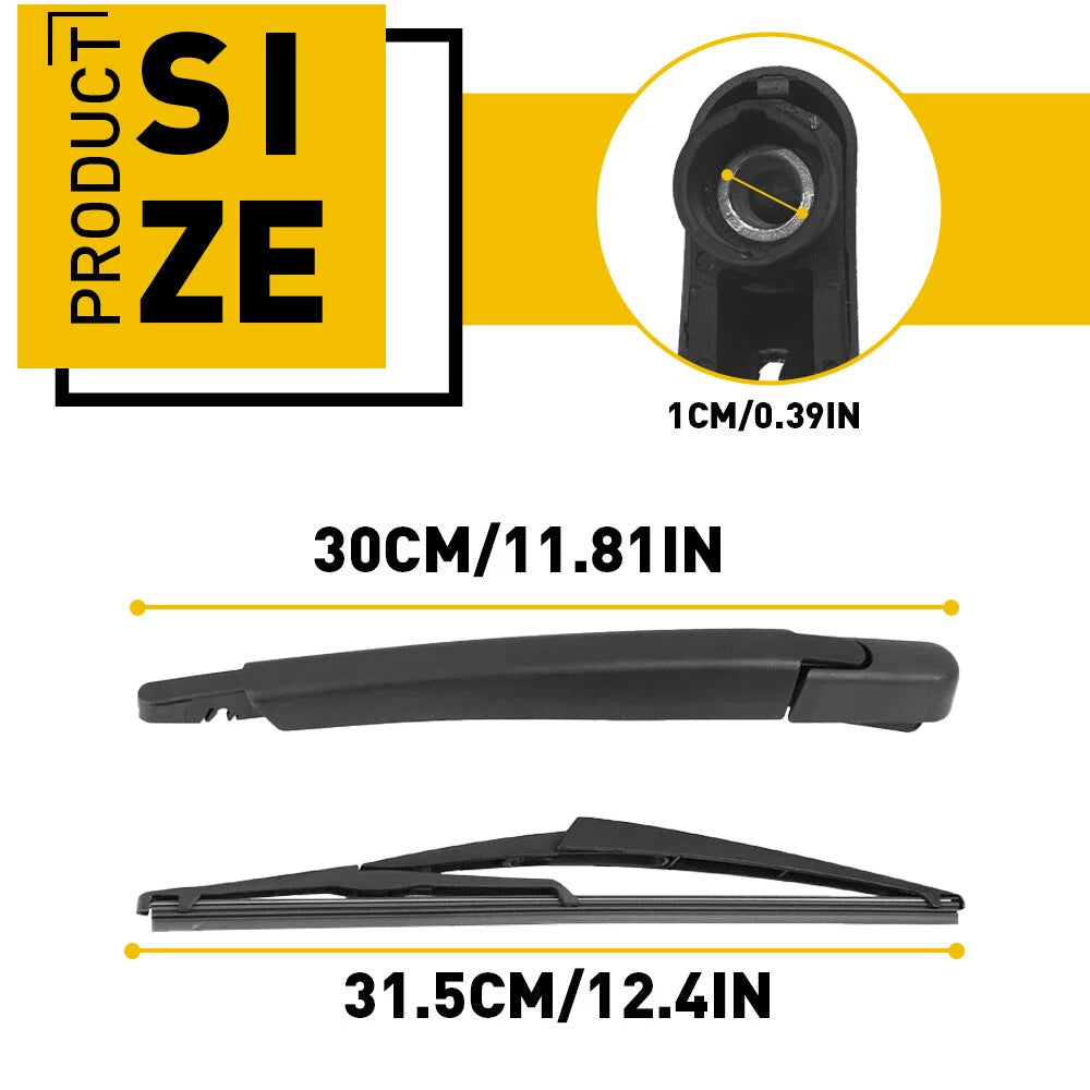 Rear Windshield Wiper Arm with Blade for Nissan Rogue Pathfinder (2014-2019)