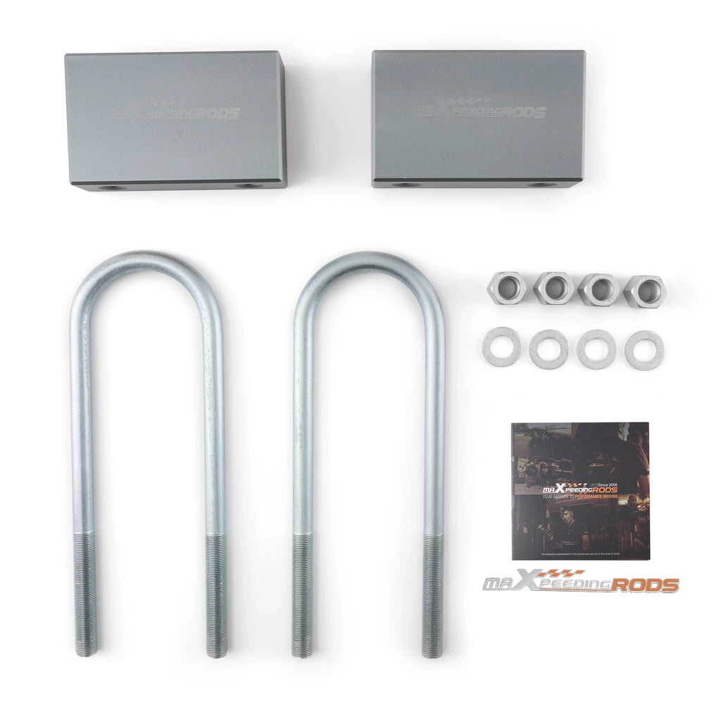 4" Aluminum Lowering Block Rear for Chevy C-20 GMC C-25 (1960–1972) 2WD Kit
