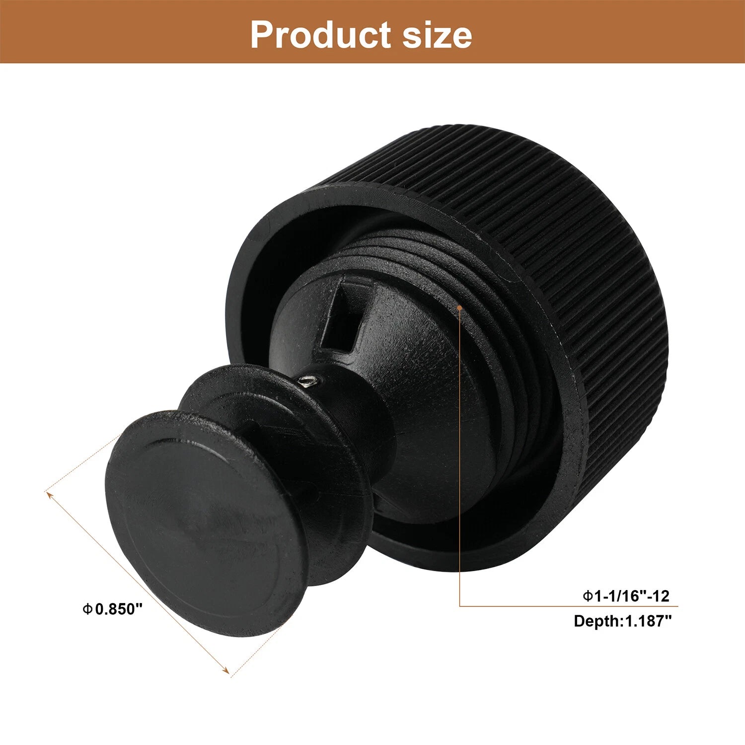 Power Steering Reservoir Cap CQ347367 for Kenworth T270 T370 (2007–2019)