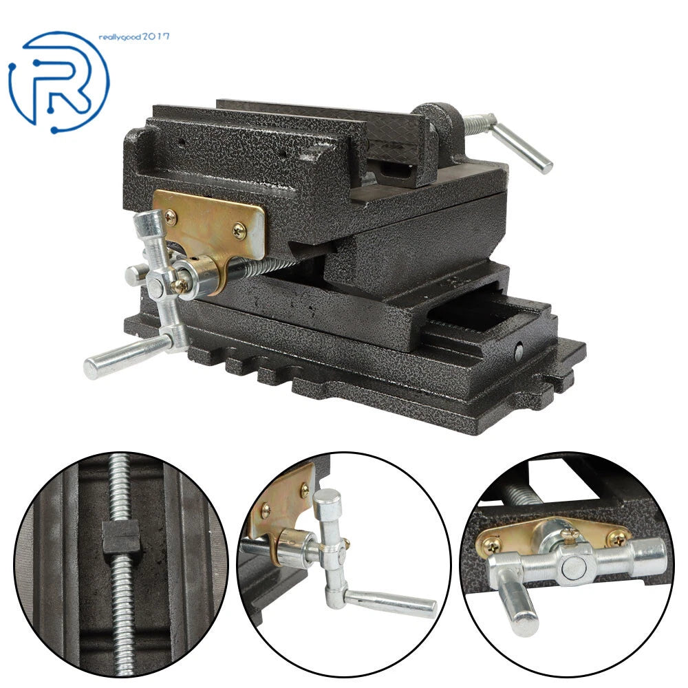 2" Cross Drill Press Vise Slide for Milling Machine X-Y Clamp