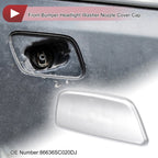 Front Right Washer Nozzle Cover Cap for Subaru Forester (2009–2012) Silver Tone