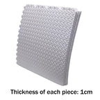 EVA Foam Interlocking Exercise Mat Tiles for Gym Flooring (White)