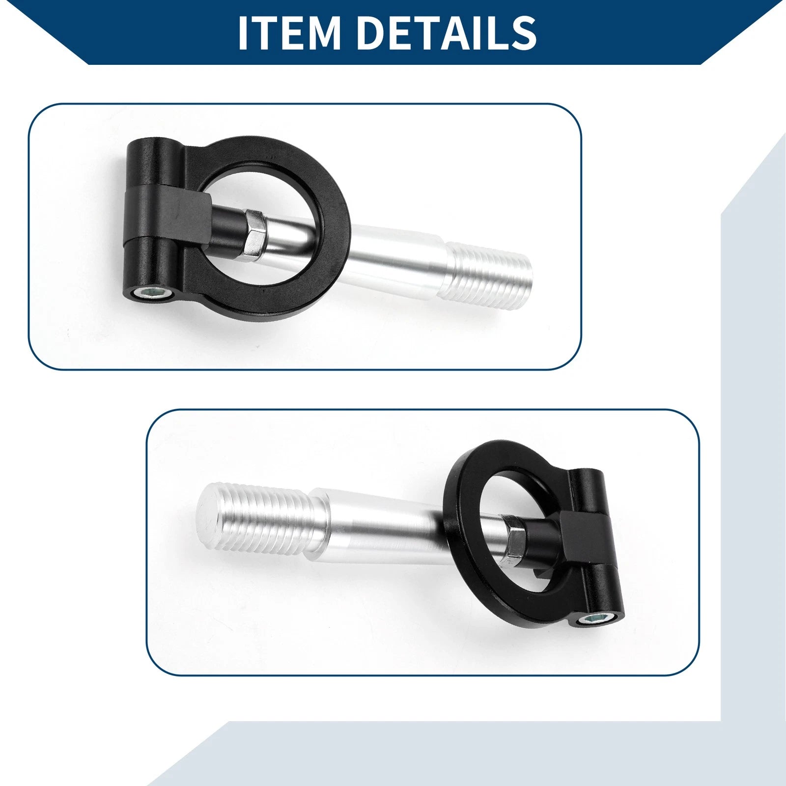 Tow Hook for Mitsubishi Lancer Evolution (1 pcs, Black)