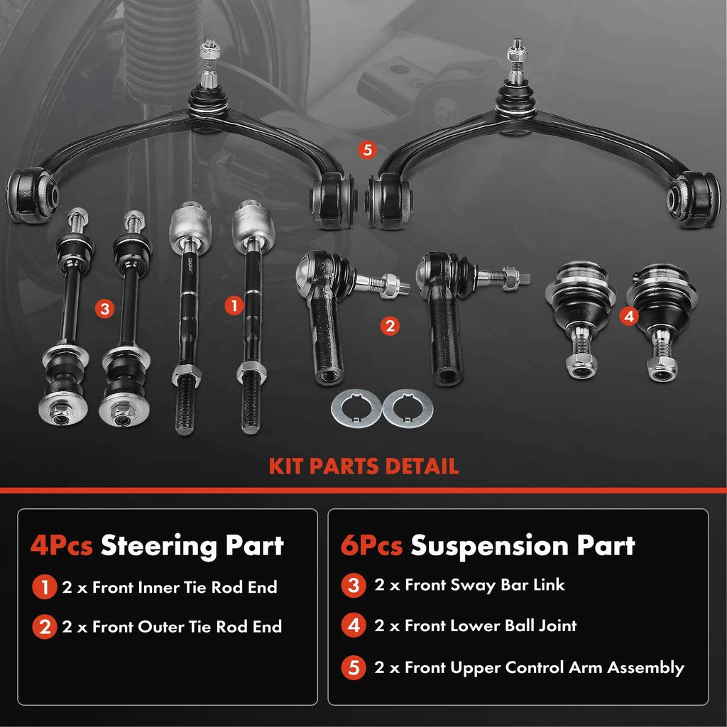 10x Front Control Arm with Ball Joint for Dodge Dakota (2005-2010)