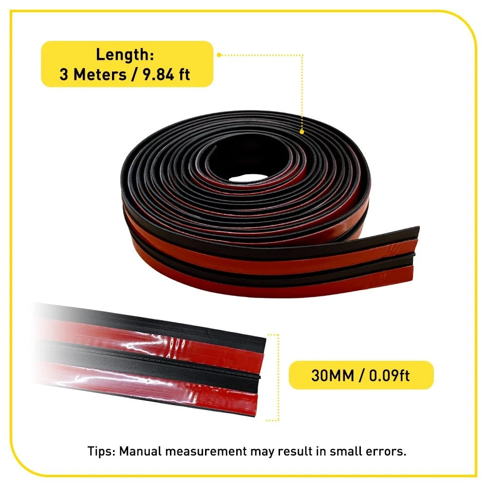 30MM Rubber Seal Strip for SUV Car Windshield Edge Trim