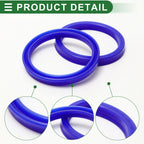 Set of 5 Oil Seal Rotary Shaft Seal 75x90x10mm High Pressure Blue