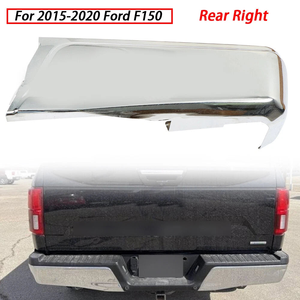 Chrome Rear Right Bumper End Cover for Ford F150 (2015–2020)