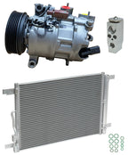 AC Compressor Kit With Condenser Replacement for Volkswagen GTI 2020–2020