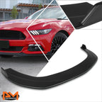 Splitter Style Matte Black Front Bumper Lip for Ford Mustang (2015–2017)