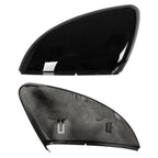 Pair Rear View Mirror Cover Cap Glossy Black for Volkswagen Golf 7 (2015–2021)