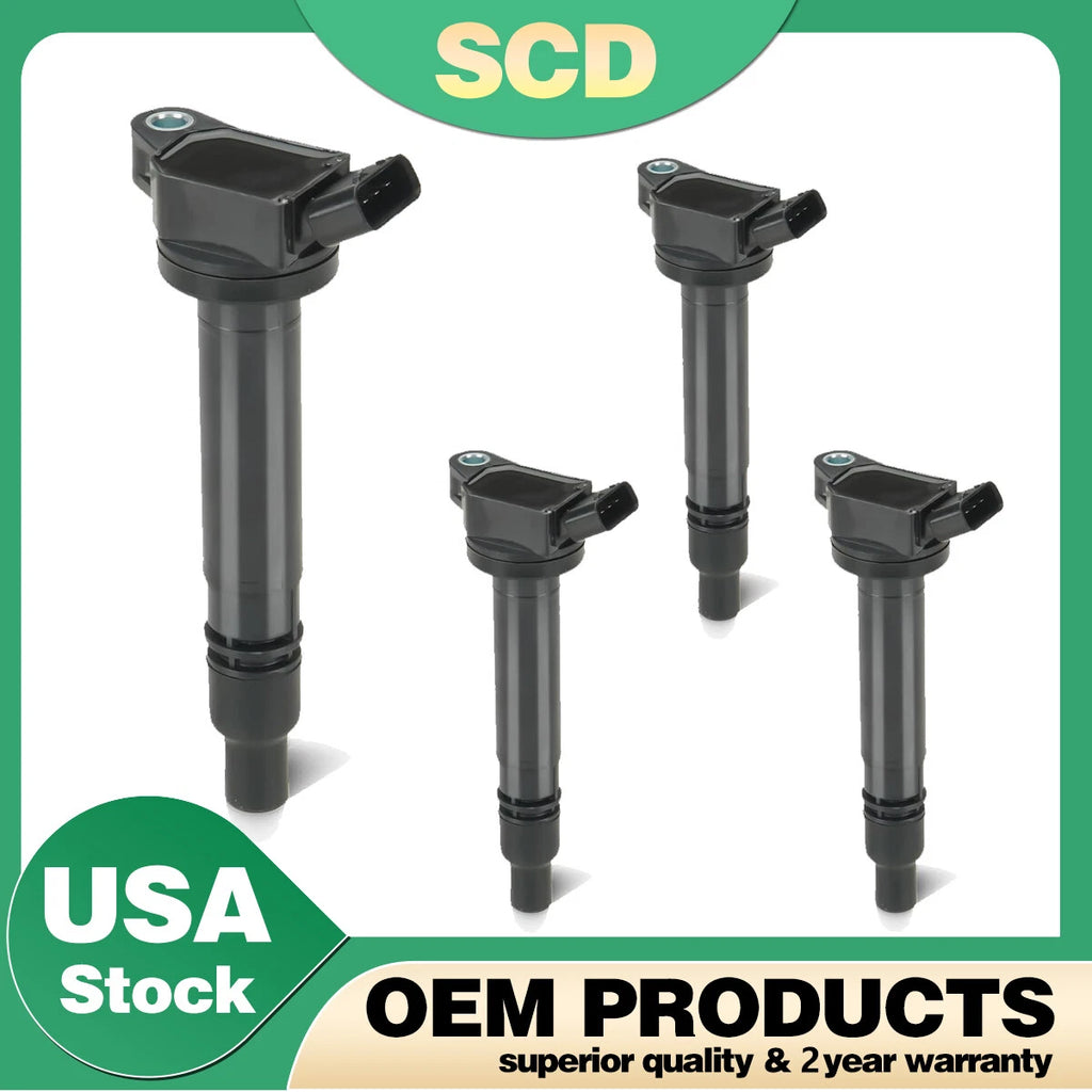 Set of 4 Ignition Coils UF507 for Lexus GS300 GS350 IS250 LS460 & Toyota Sequoia (2000–2020)