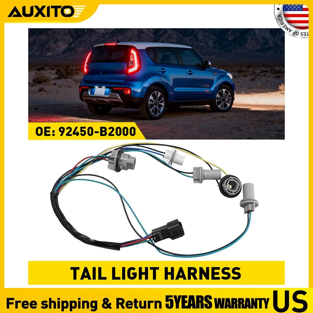 Tail Lamp Harness for Kia Soul (2013–2019) 92450-B2000 NON-LED Left/Right