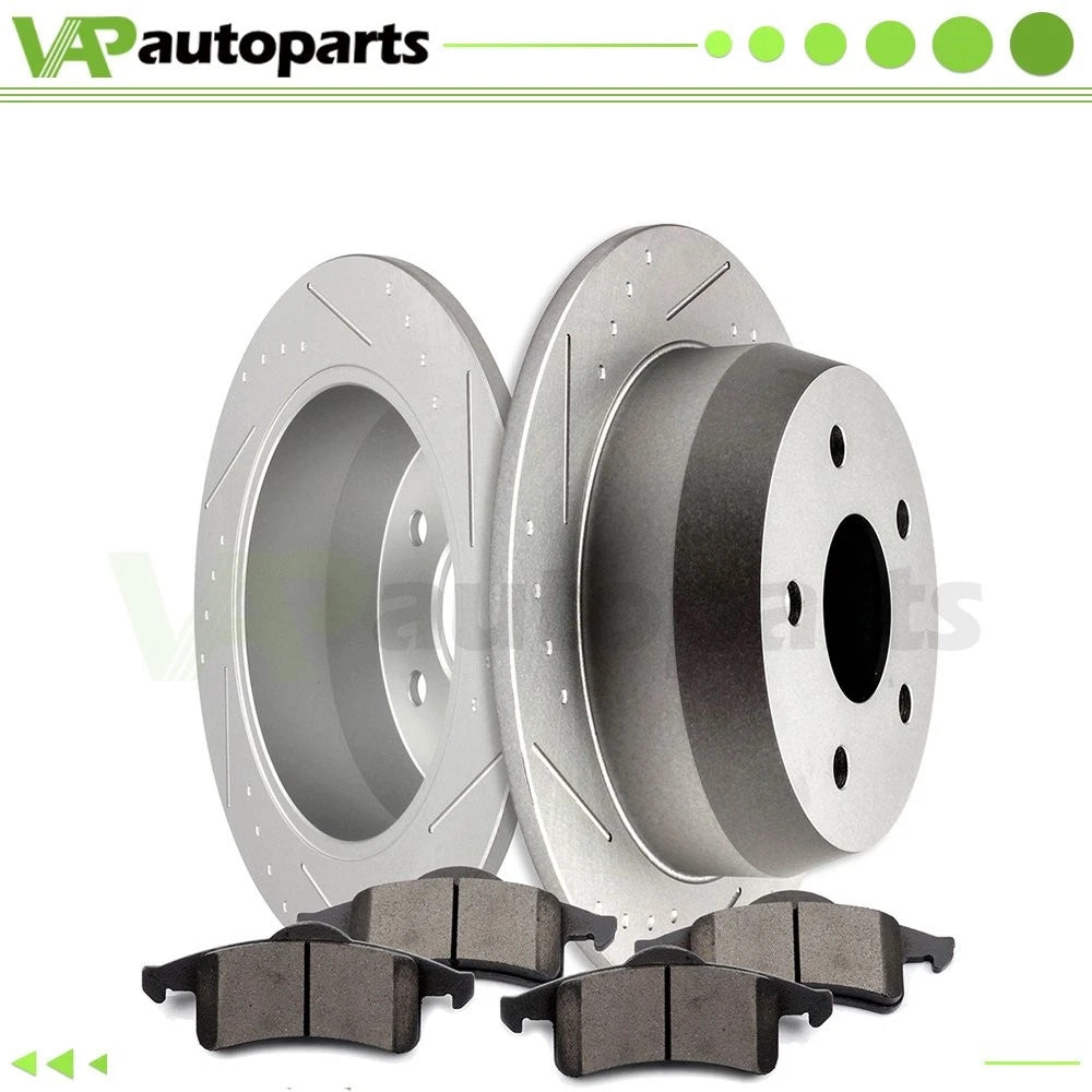 Rear Brake Pads and Rotors for Jeep Grand Cherokee Laredo (1999–2004)