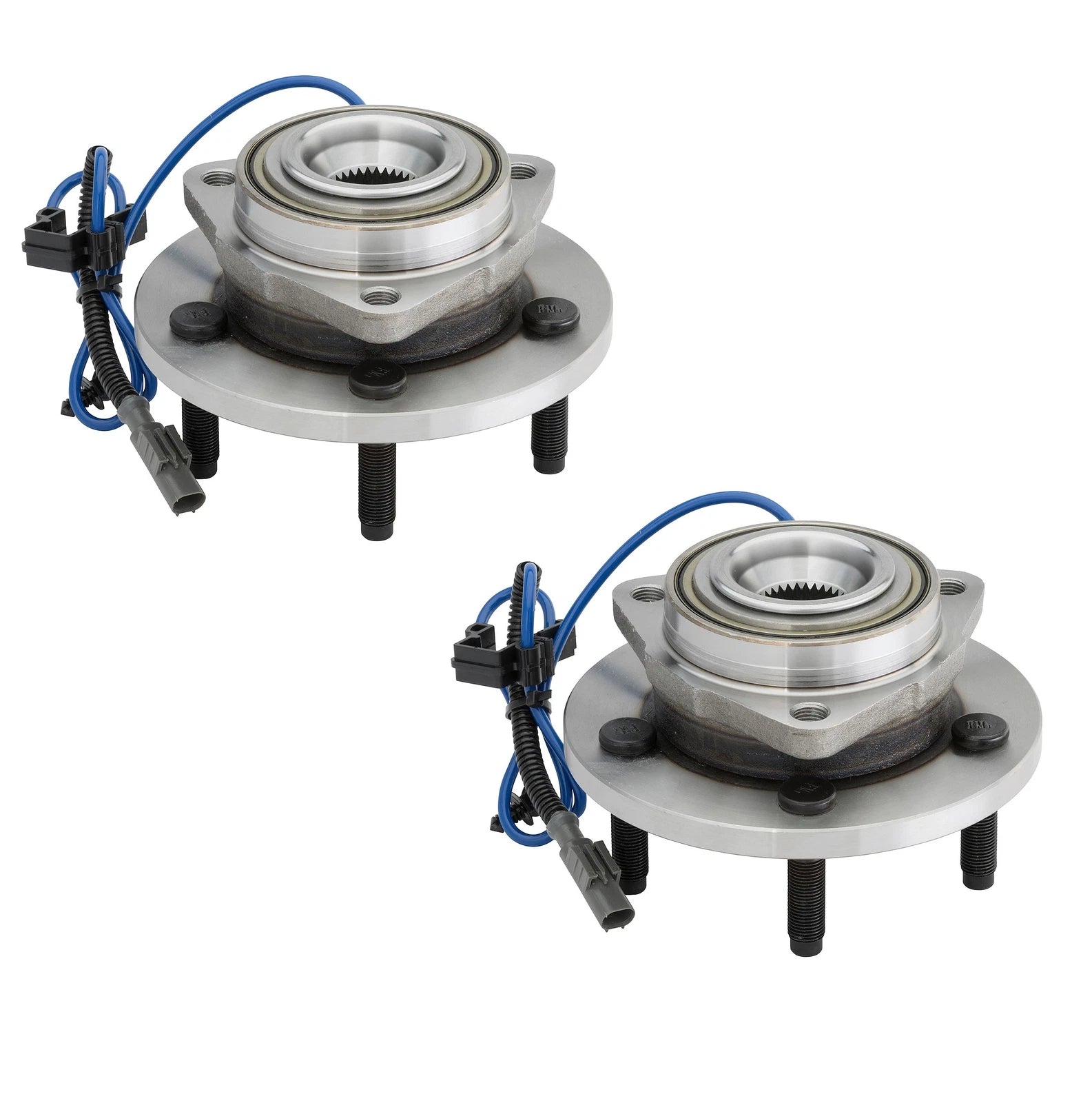 Set of 2 Front Moog Wheel Bearing Hub Kit for Dodge Mitsubishi (4WD)